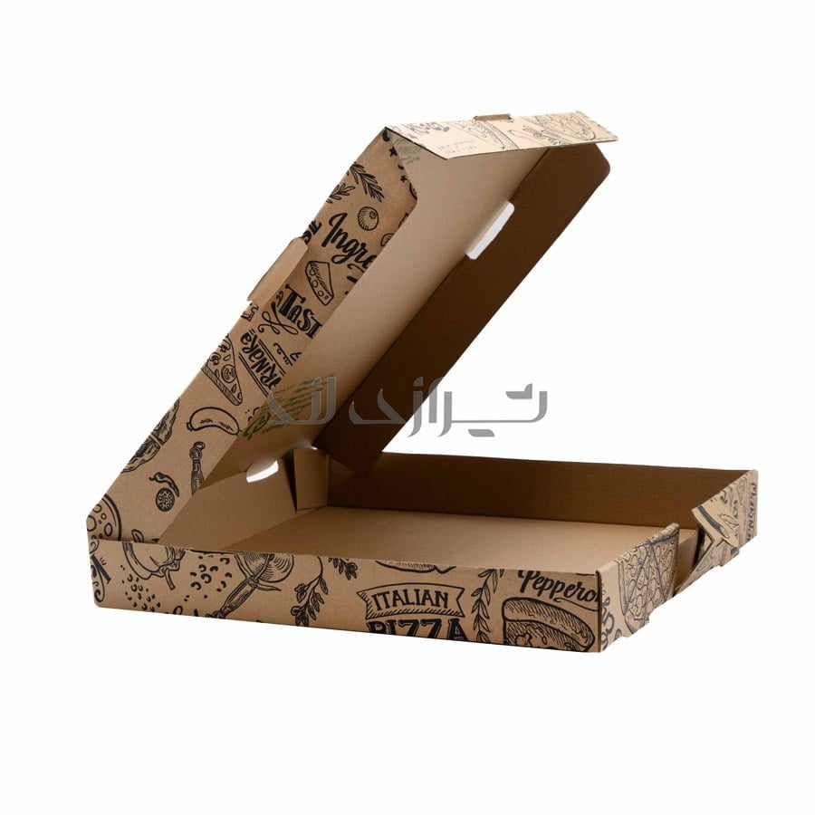 00000805-3 علبة بيتزا اي فلوت مطبوعة 32
