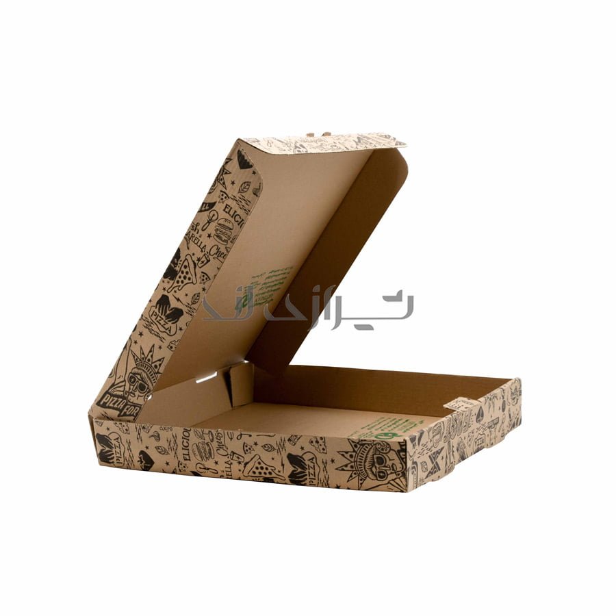 00000806-2 علبة بيتزا ايفلوت مطبوعة 30