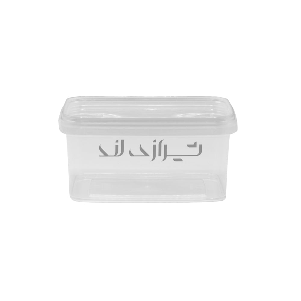 00002406 طبق ميكرويف بغطاء وجسم شفاف "550"