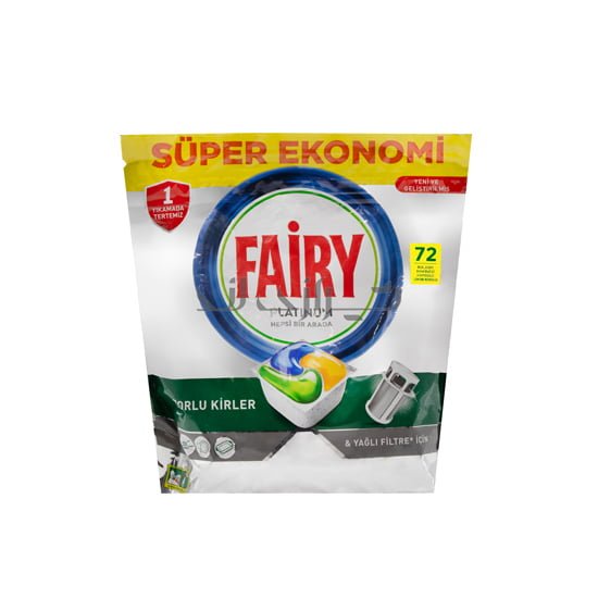 00003788 أقراص غسالة الصحون فايري 72-75 قطعة