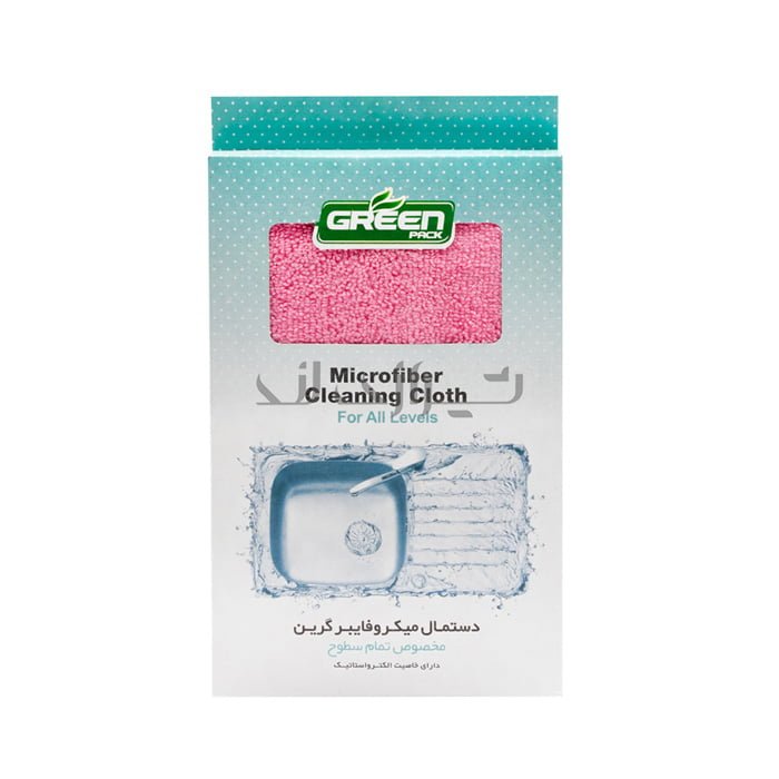 00004157 منشفة مايكروفايبر خضراء (لجميع الأسطح)