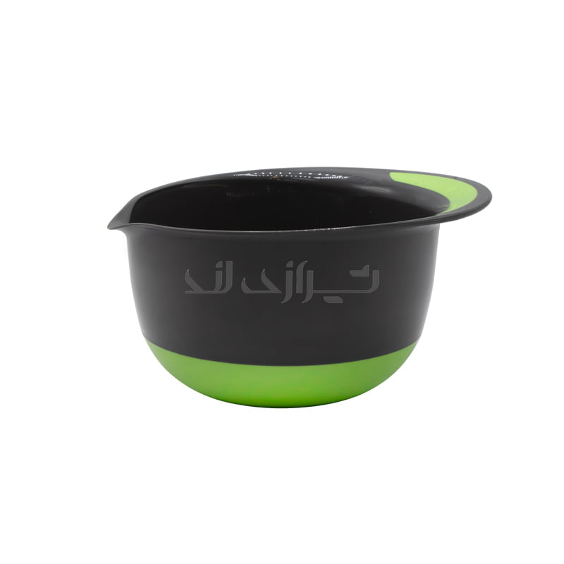 6260776804309 وعاء خلط متوسط الحجم باللون الأخضر/الأصفر/الأزرق مع جسم رمادي