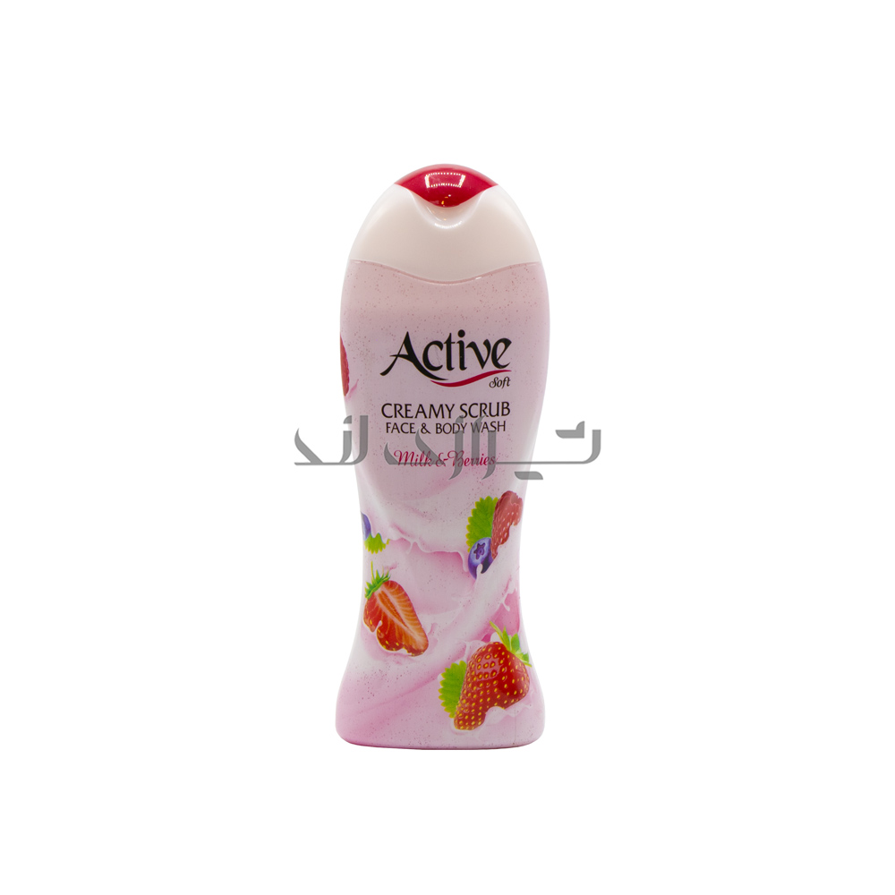 اسکراب-سر-و-بدن-اکتیو مقشر نشط للوجه والجسم