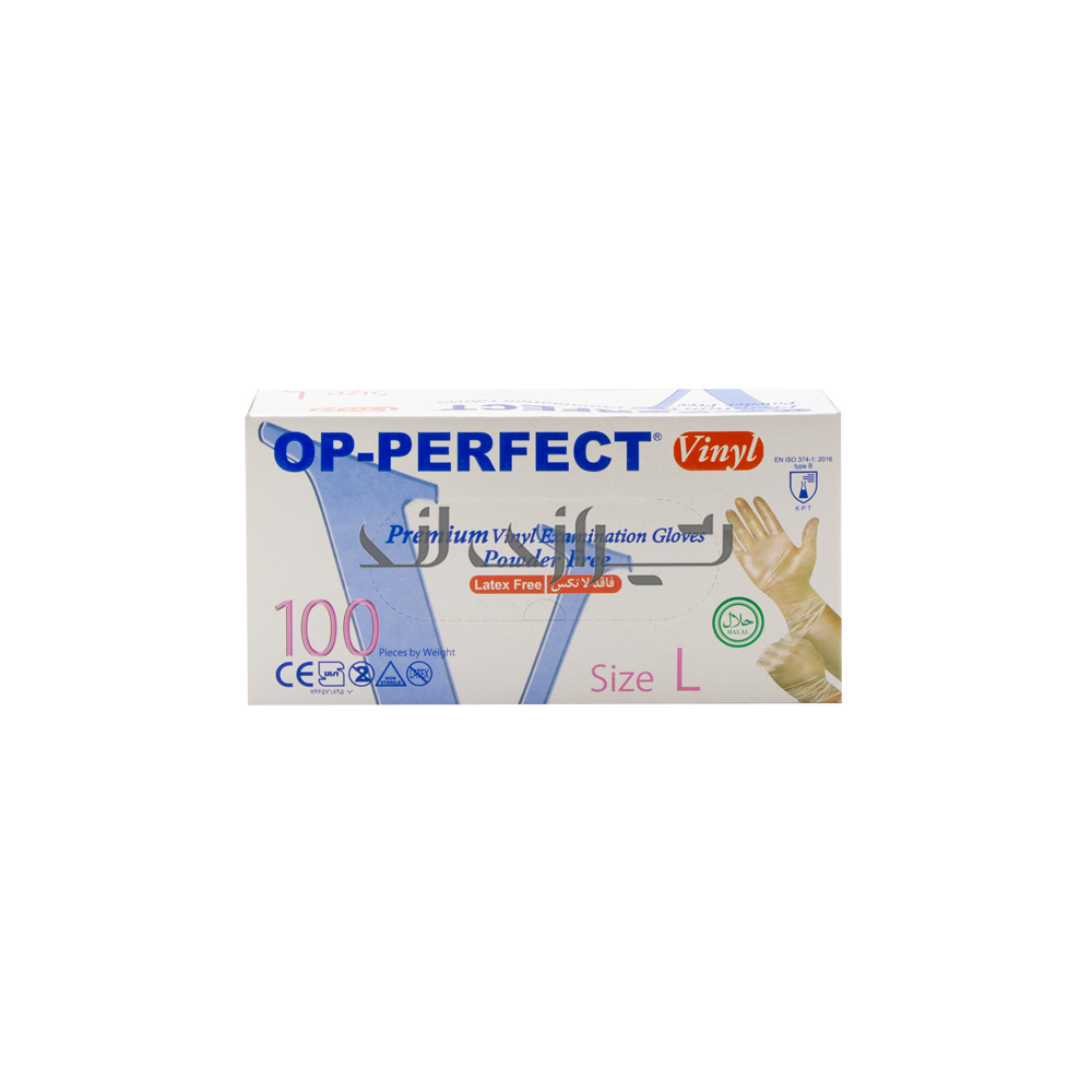 ذستکش-ونیل-100-تایی-لارج 100 قفاز كبير من الفينيل