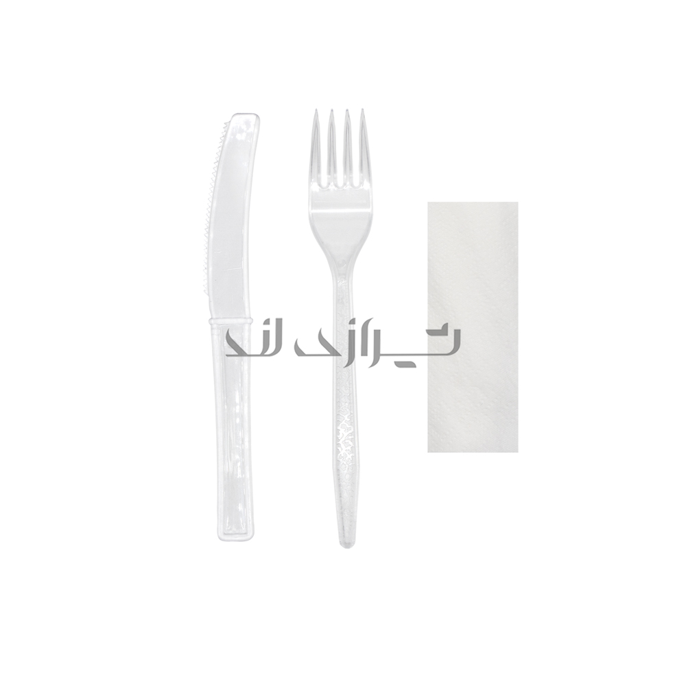 پک-کارد-و-چنگال حزمة أدوات المائدة